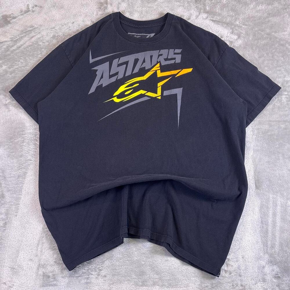 Alpinestars Graphic T-Shirt Mens XL Black Moto Racing Logo Tee